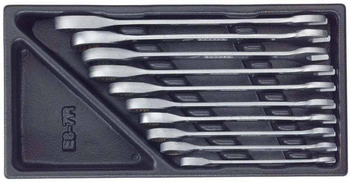 Gedore 1500 ES-7 R Combination ratchet Wrench set in 1/3 ES tool module 2305429 Gedore