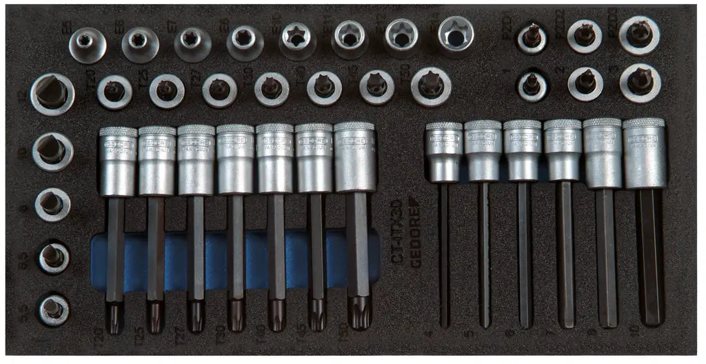 Gedore Set of 39 3/8 in Screwdriver Bit with CT Module - GD 2308983 Gedore