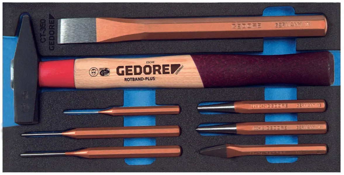 Gedore 2309041, Chisel set in 1/3 Check-Tool module | Palmac Tool ...