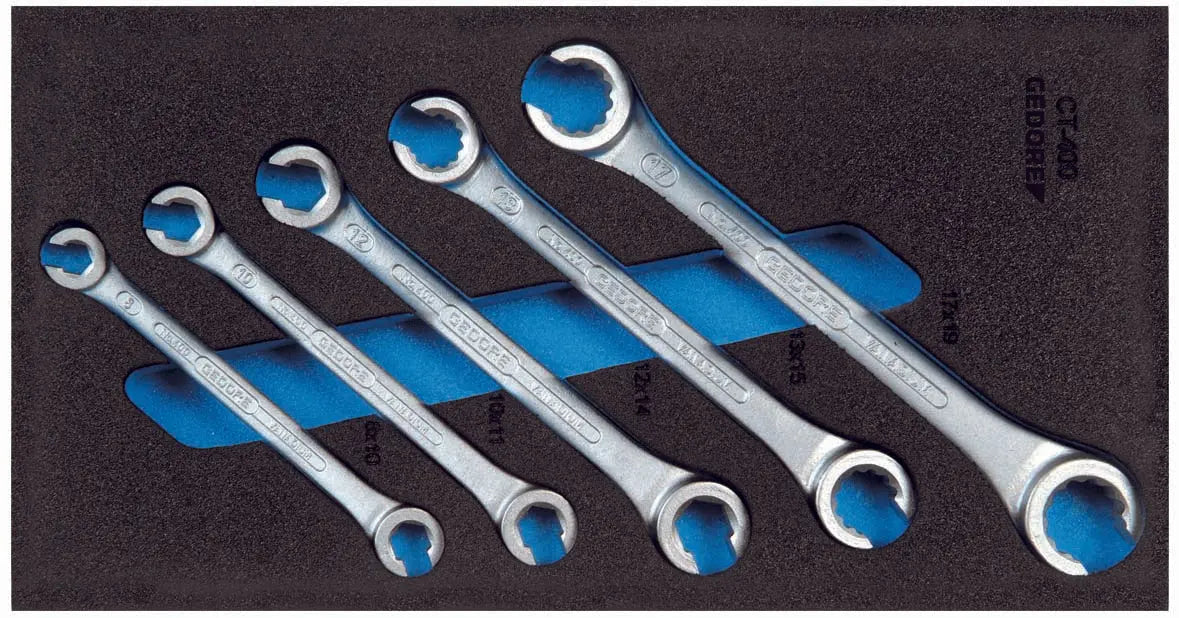 Gedore 1500 CT1-7 R 7 Piece Ratchet Combination Spanner Module Set 8 - View #13