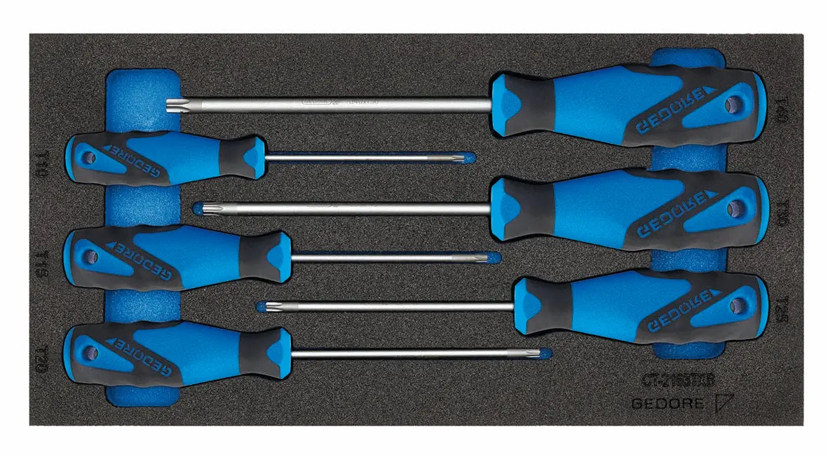 Gedore 1500 CT1-2163 TXB Screwdiver set in 1/3 Check-Tool module 2309165 Gedore