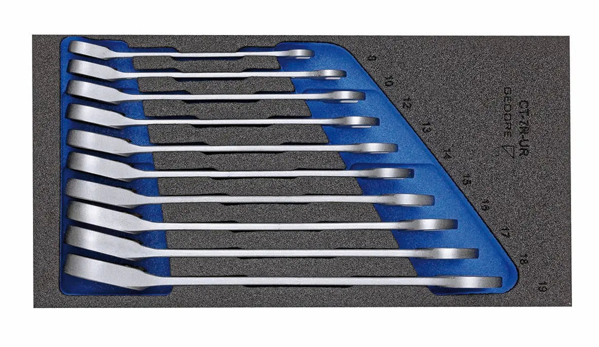 Gedore Rachet Set Gedore 2331969, Combination ratchet spanner set in 1/3 Check-Tool ...