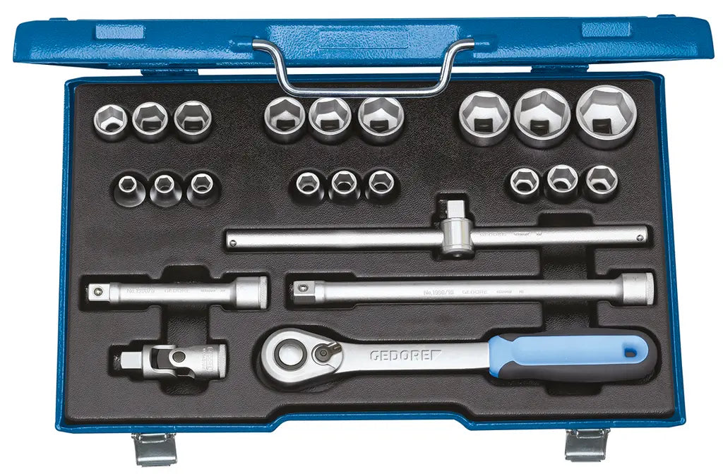 Gedore Set of 23 1/2 in Hexagon Socket Wrench, 8 - 32mm - GD 2545837 Gedore