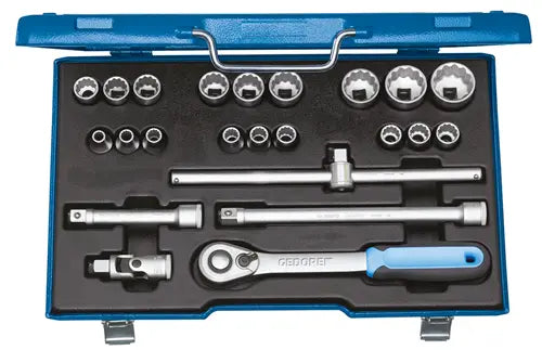 Gedore D 19 EMU-20 - Socket wrench set 1/2" 23 pieces UD profile 8-32 mm - 2545845 Gedore