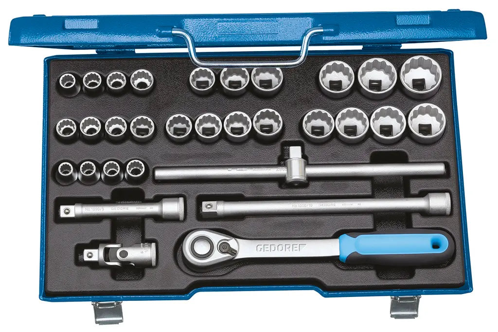 Gedore Set of 31 1/2 in Socket - GD 2546043 Gedore