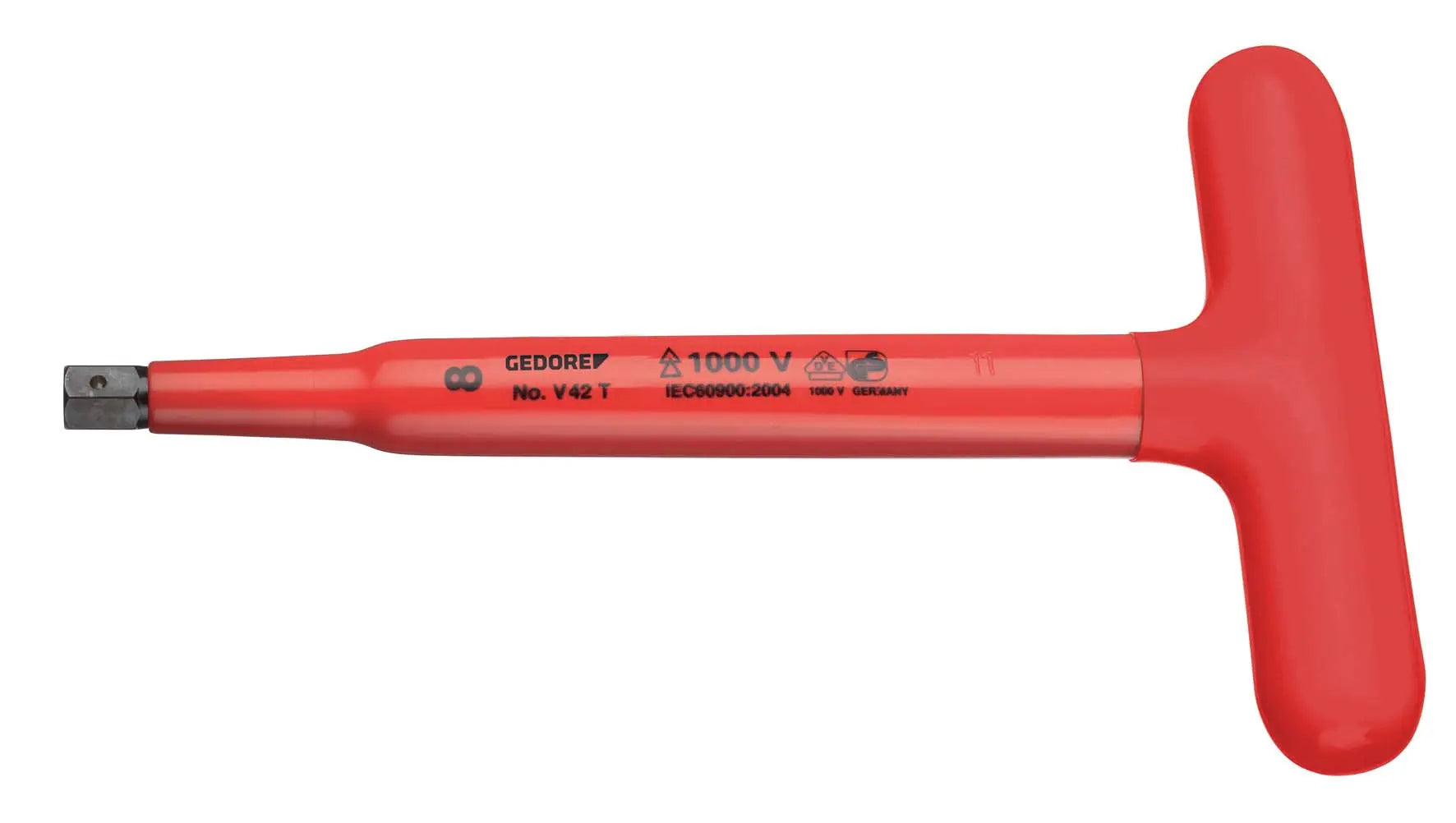 Gedore V 42 T 12 VDE Hexagon Allen key with T-handle 12 mm 2661292 Gedore