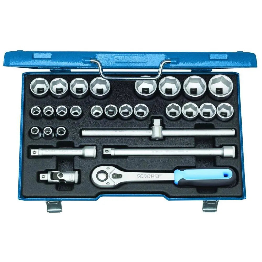 Gedore 2682869 (Series 19 VMU-10) Socket set 1/2" 28 pcs hex 10-36 mm Gedore