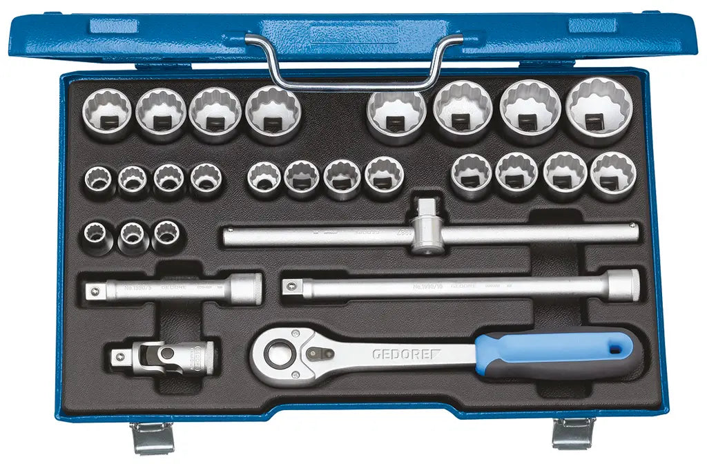 Gedore Set of 28 1/2 in UD Profile Socket Wrench, 10 - 36mm - GD 2682877 Gedore