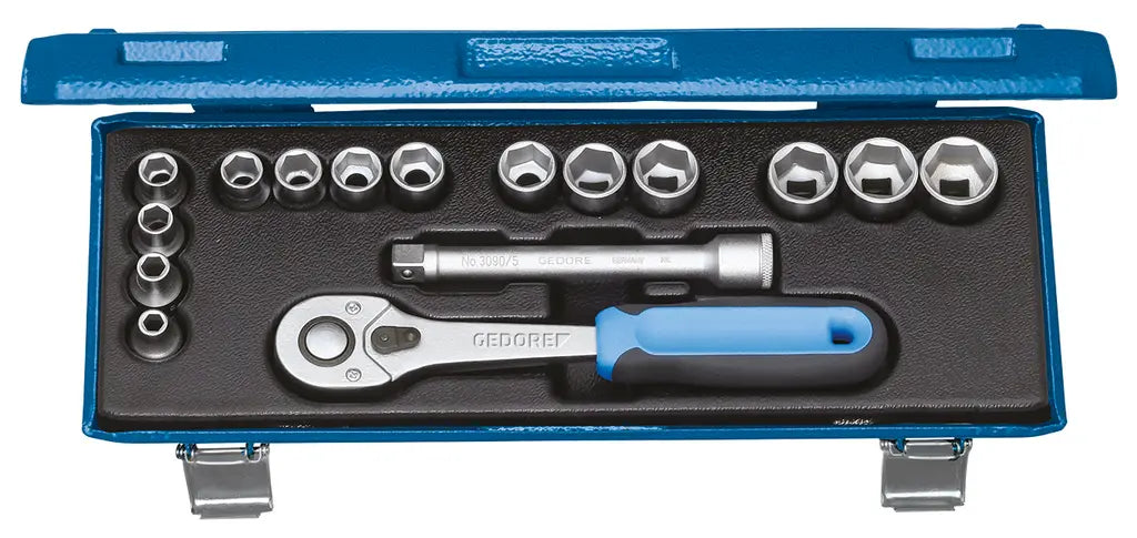 Gedore Set of 16 3/8 in Hexagon Socket Wrench, 6 - 19mm - GD 2682885 Gedore