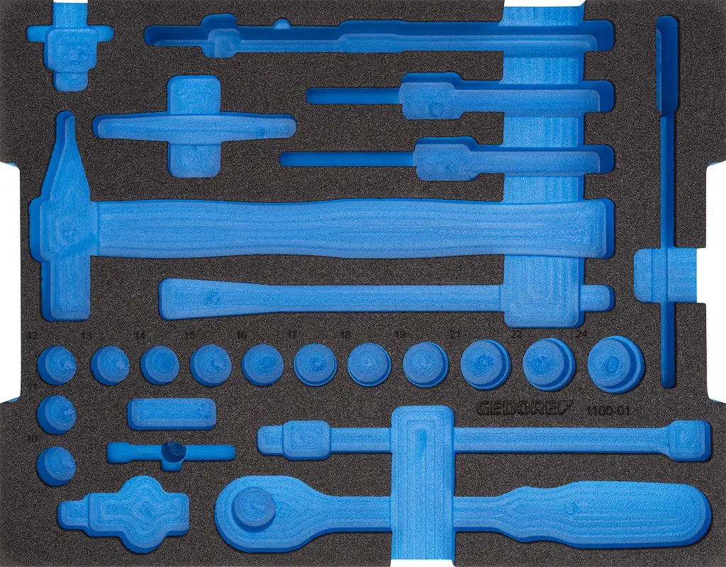 Gedore 2/2 L-BOXX 136 Empty Foam Module for 1100-01 - GD 2690055 Gedore