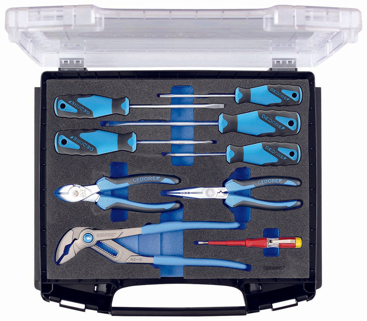 Gedore Set of 9 Pliers and Screwdrivers Assortment with I-Boxx 72 - GD 2836149
