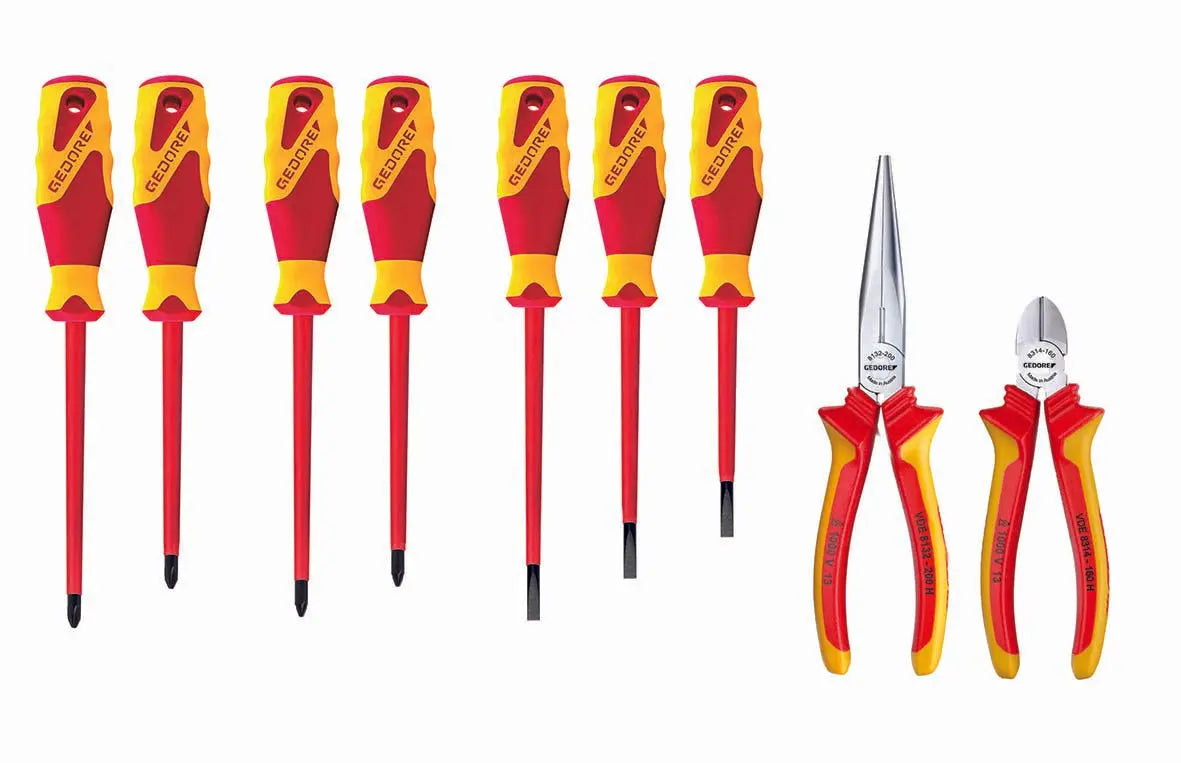 Gedore S 1100 W-002 VDE Pliers/screwdriver VDE assortment 2836238 Gedore