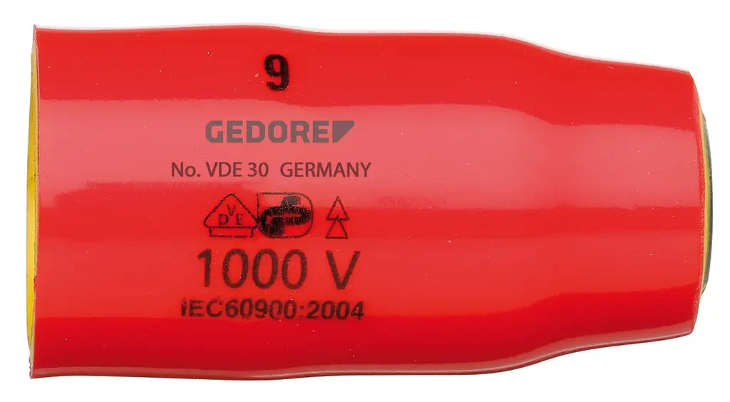 Gedore 3/8 in 6-Point VDE Socket Wrench Insert, 10mm - GD 2946416 Gedore