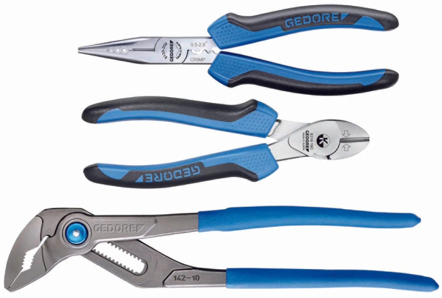 Gedore 1102-008 Pliers set, 3 pieces in L-BOXX Mini 2951797 Gedore