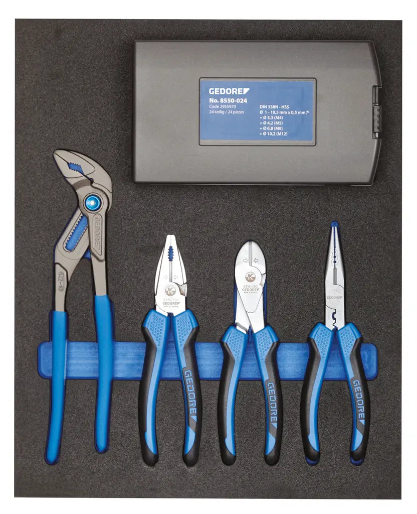 Gedore TS CT2-142 Assortment Forceps Pliers with CT Module - GD 2957248 Gedore