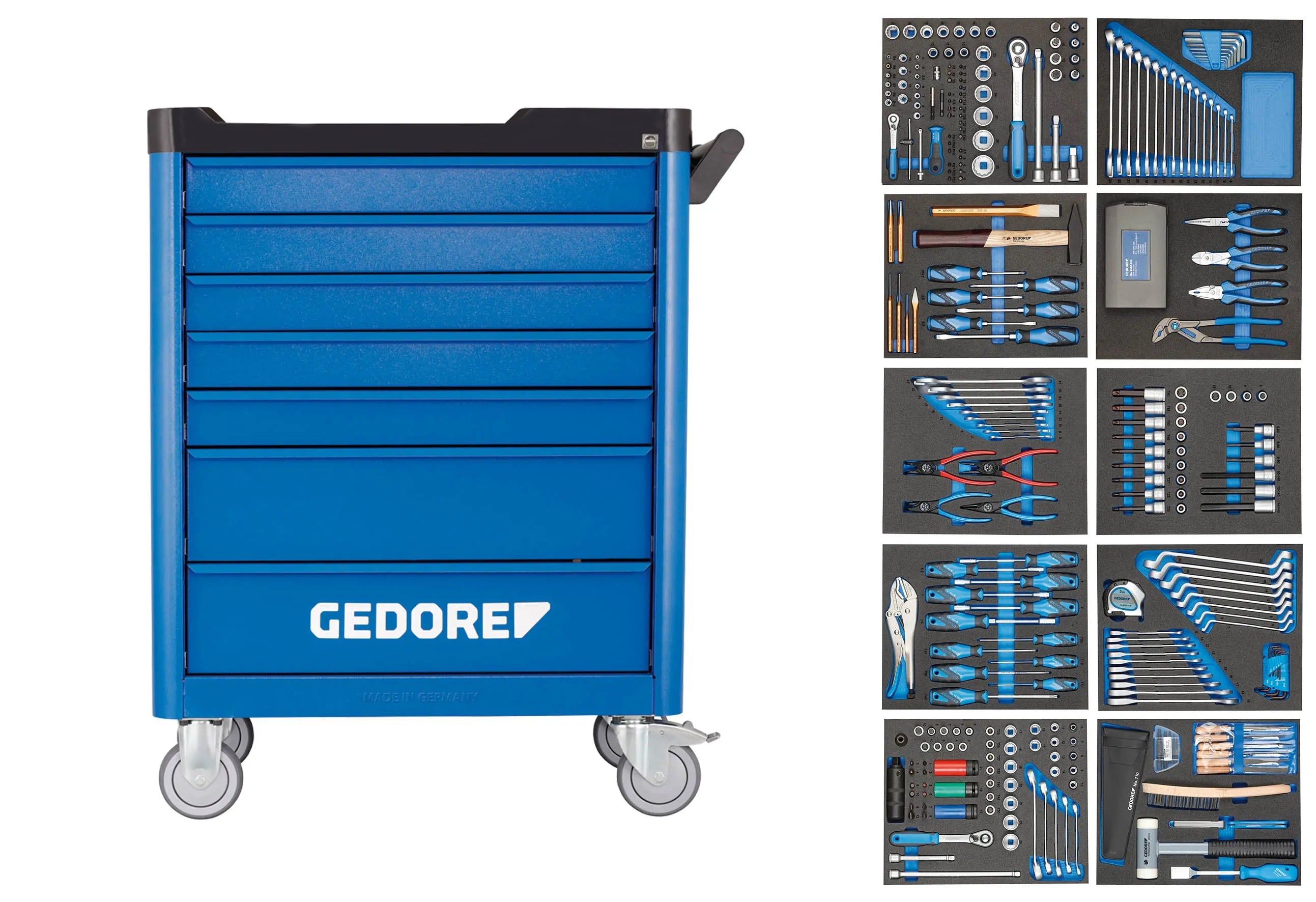 Gedore WSL-L-TS-308 Tool Trolley with assortment 2980347 Gedore