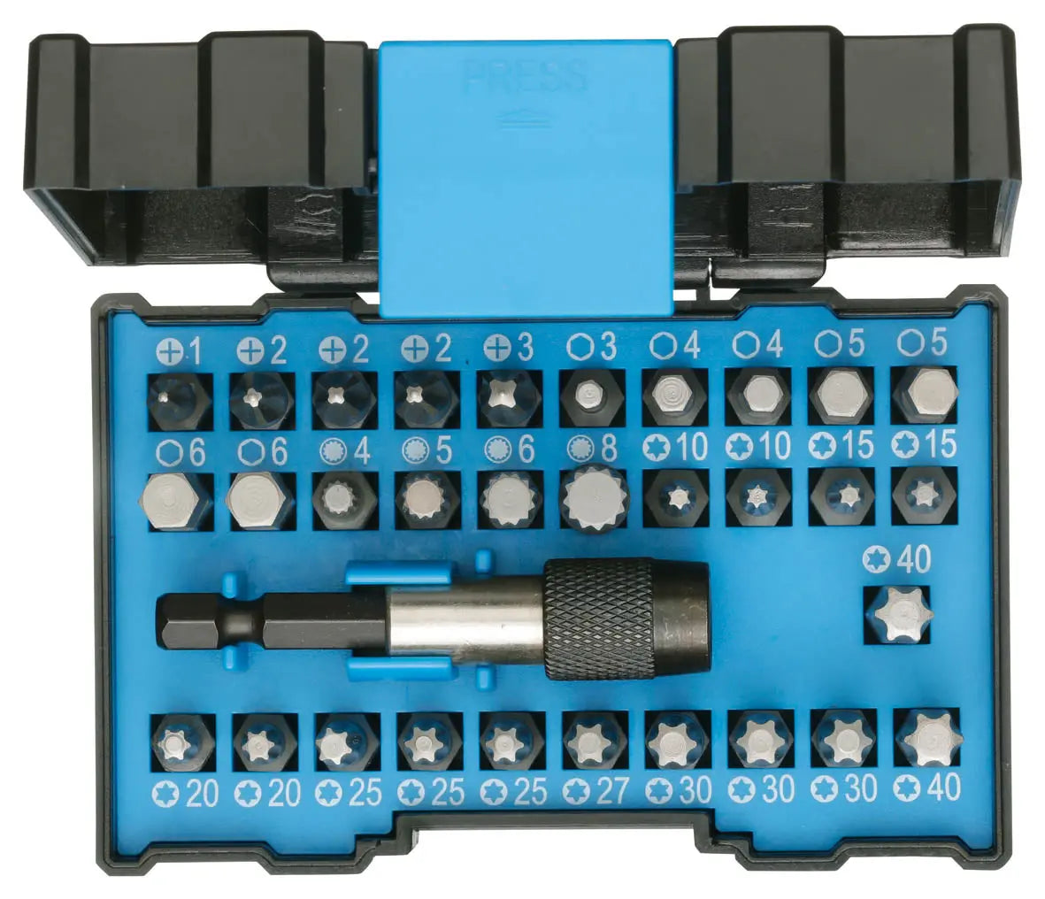 Gedore 666-032-J Bit Box Industry 32 pieces 2993228 Gedore