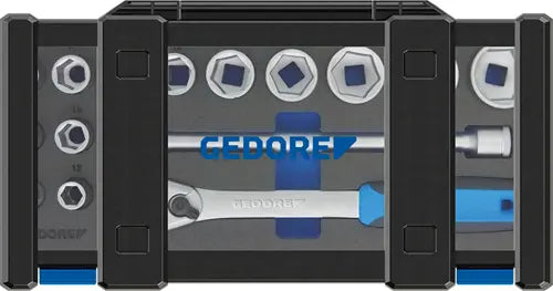 Gedore Socket wrench set 1/2" 15 pieces, hexagonal 10-32 mm - 3014347 Gedore