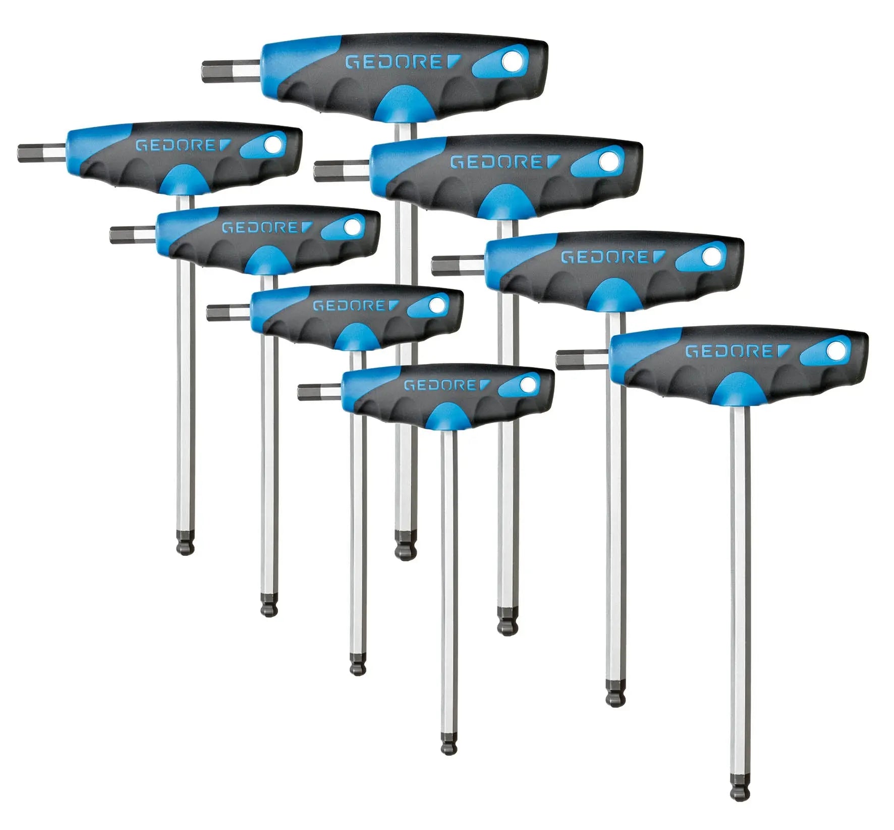 Gedore DT 2142-008 Hexagon Allen Key set, 8 pcs. 3037371 Gedore