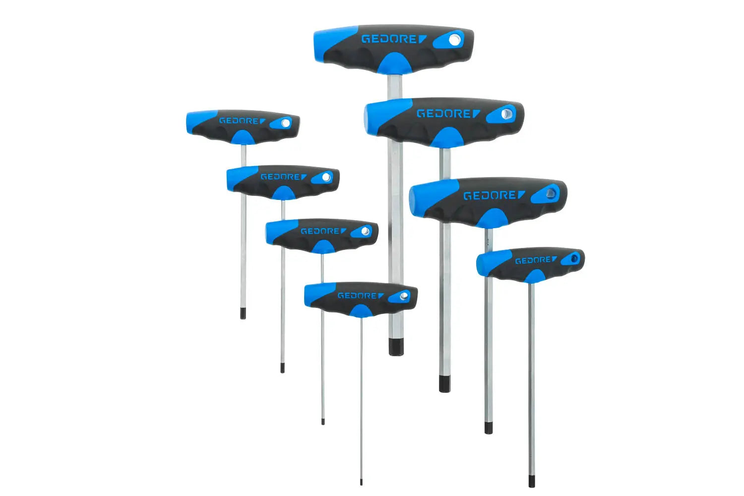 Gedore 2142 T-008 Hexagon Allen Key set, 8 pcs. 3037428 Gedore