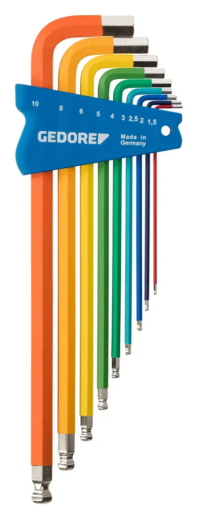 Gedore Set of 9 Colored Offset Screwdriver - GD 3297470 Gedore