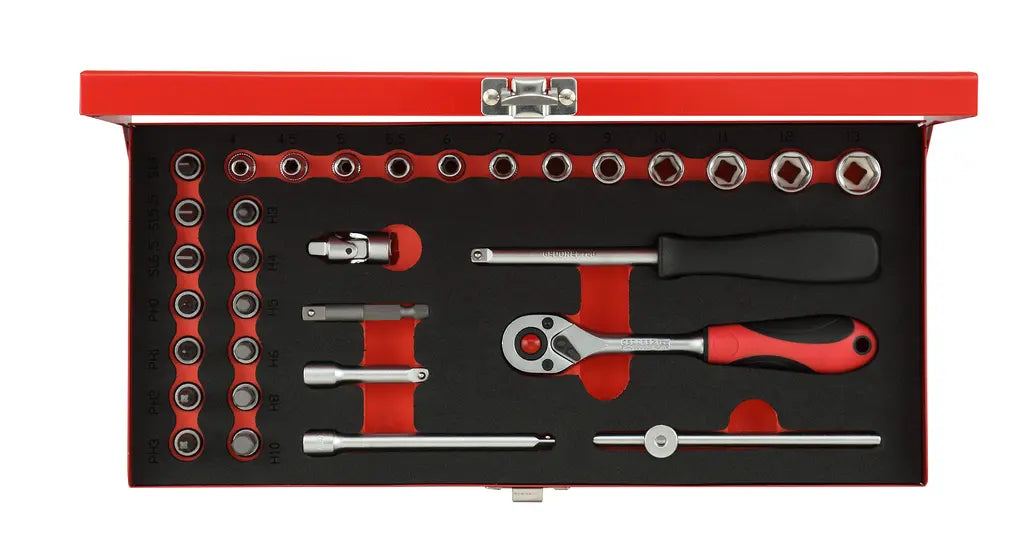 Gedore Set of 32 1/4 in Socket Wrench, 4 - 13mm - GD 3300000 Gedore