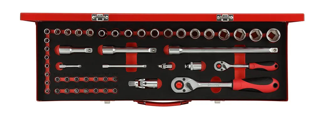 Gedore Set of 49 1/4 and 1/2 in Socket Wrench - GD 3300010 Gedore