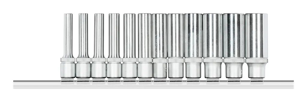 Gedore Set of 12 1/4 in 6-Point Socket Wrench and Bar - GD 3300021 Gedore