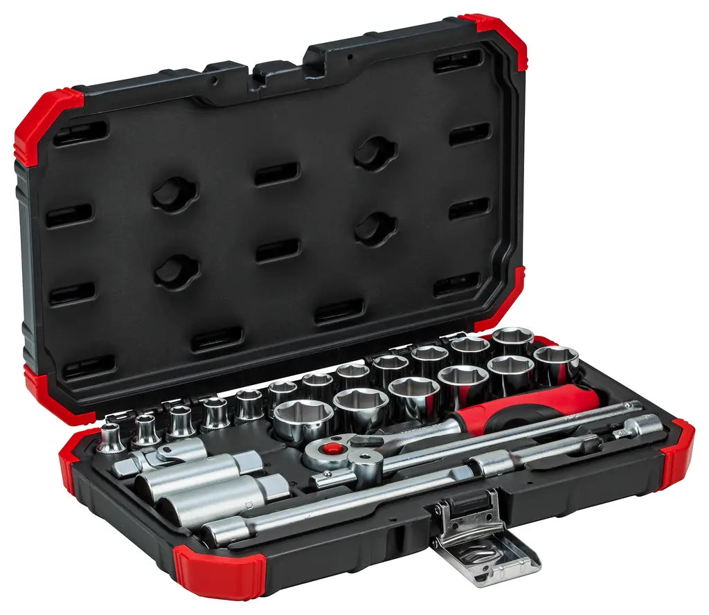 Gedore Set of 26 3/8 in Socket Wrench, 6 - 24mm - GD 3300053 Gedore