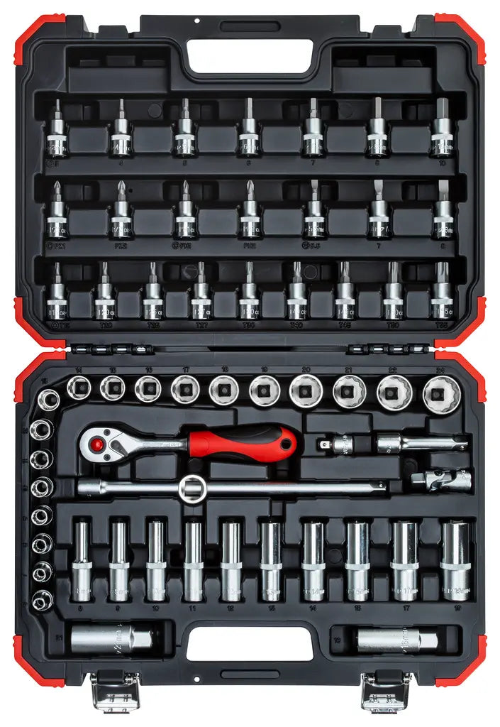 Gedore Set of 59 3/8 in Socket Wrench, 6 - 24mm - GD 3300054 Gedore