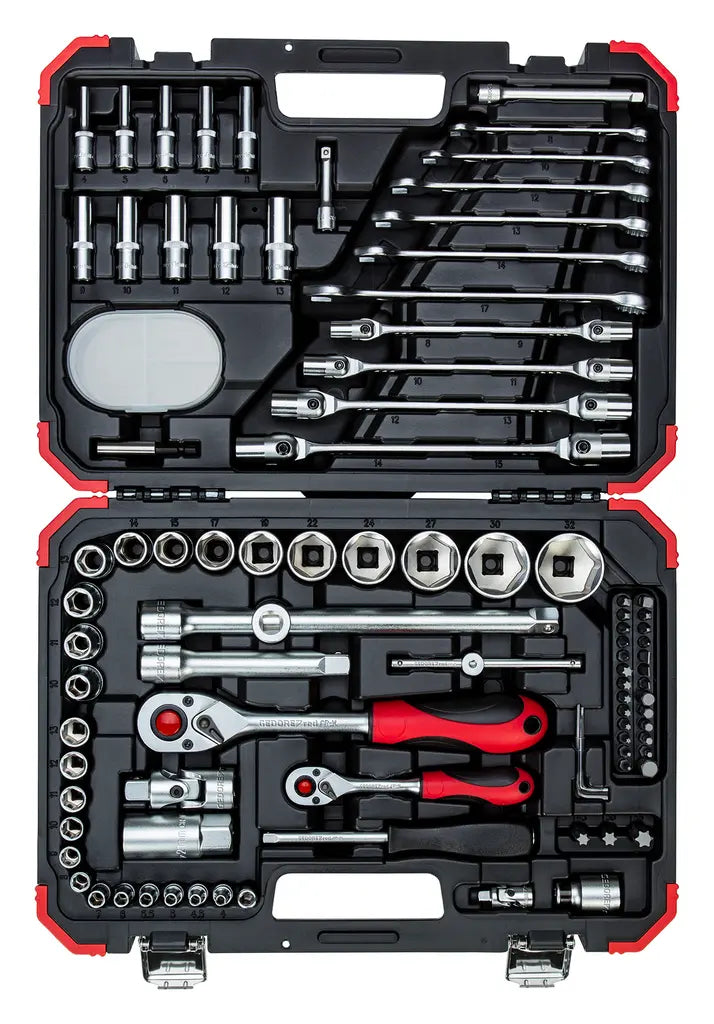 Gedore Set of 92 1/4 and 1/2 in Socket Wrench - GD 3300062 Gedore