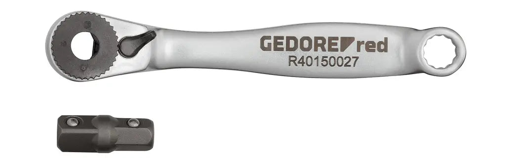 Gedore 1/4 in Right/Left Bit Ratchet with Adapter, 91mm, RSW 6 deg - GD 3300161 Gedore