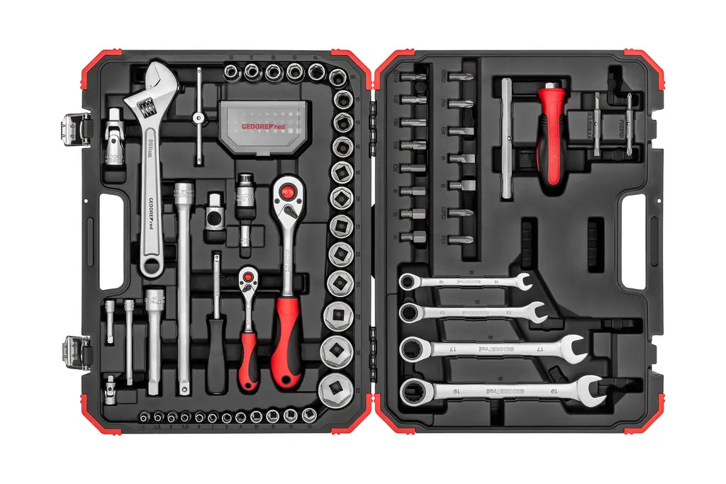 Gedore Set of 97 1/4 and 1/2 in Socket Wrench - GD 3300186 Gedore