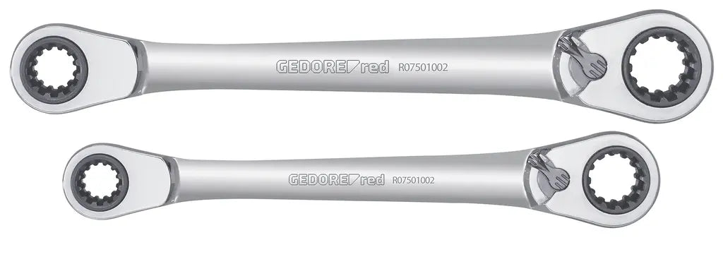 Gedore Set of 2 Double Ended Combination Ratchet Wrench - GD 3300900 Gedore