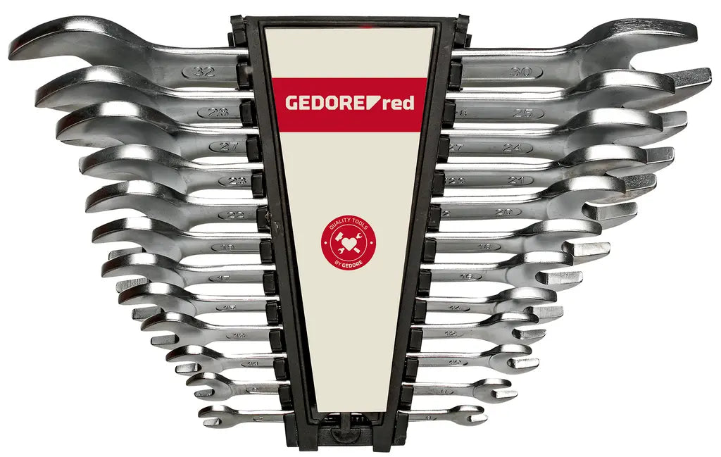 Gedore Set of 12 Double Open Ended Wrench, 6 - 32mm - GD 3300960 Gedore