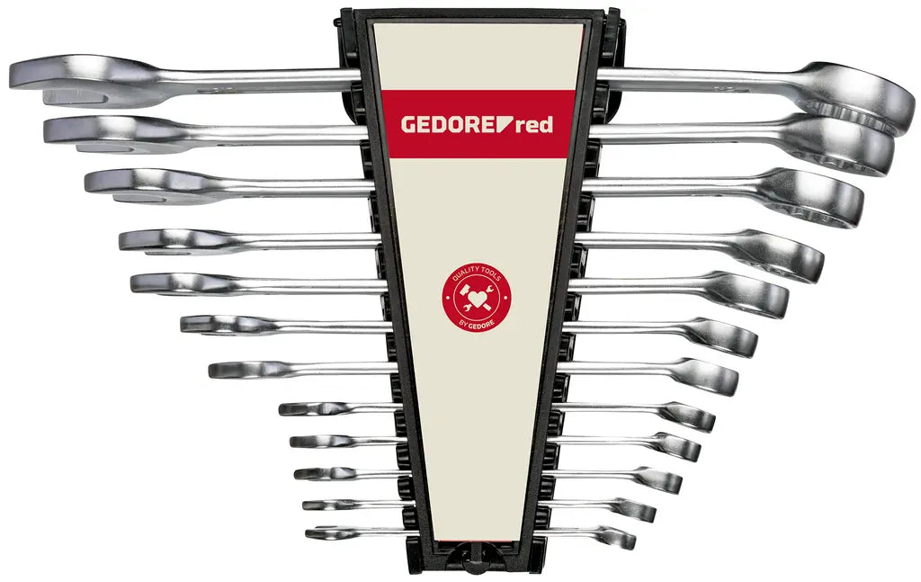 Gedore Set of 12 Ring Jaw Combination Wrench, 10 - 32mm - GD 3300990 Gedore