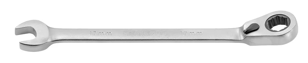 Gedore Open Ended Combination Ratchet Wrench, 17mm - GD 3301006 Gedore