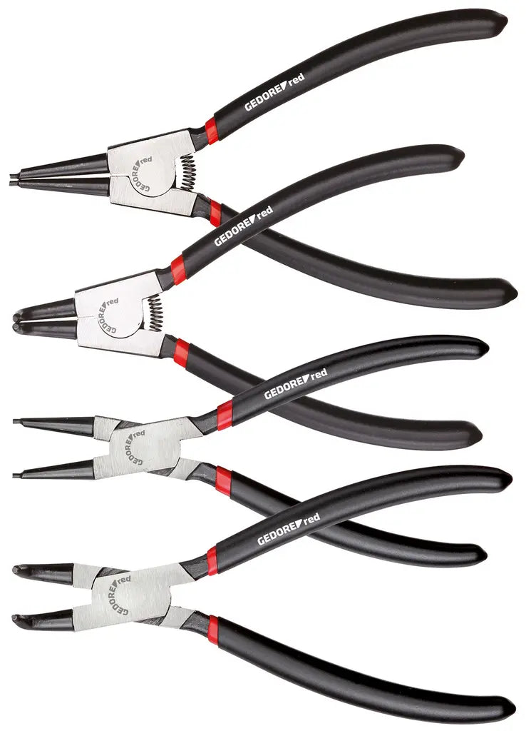 Gedore Set of 4 Straight and Angled 90 deg Circlip Pliers - GD 3301156 Gedore