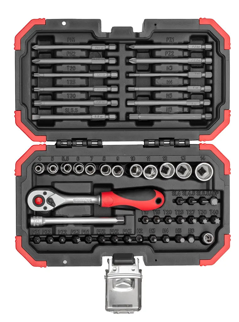 Gedore Set of 51 1/4 in Bits - GD 3301350 Gedore