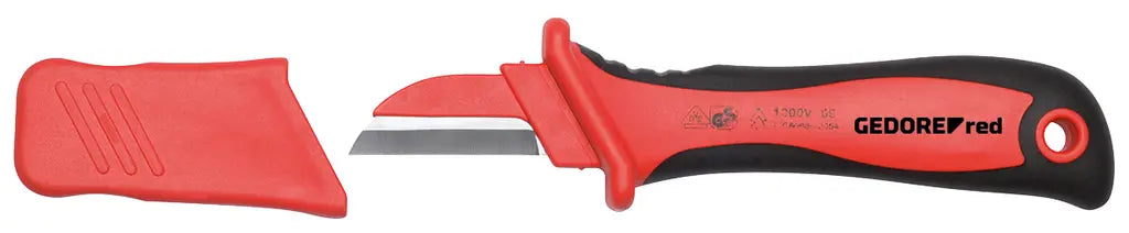 Gedore 2K-VDE Cable Knife with Blade Length 45mm, 185mm - GD 3301415 Gedore