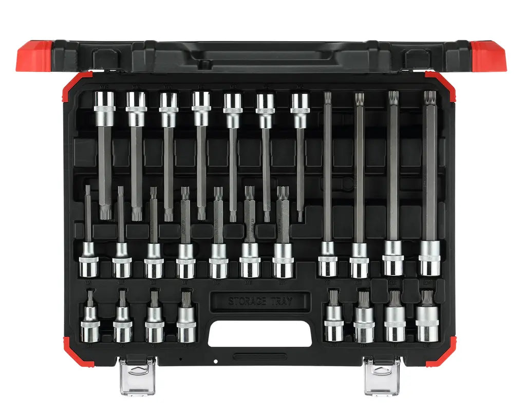 Gedore Set of 26 1/2 in XZN Screwdriver Bit Socket - GD 3301574 Gedore