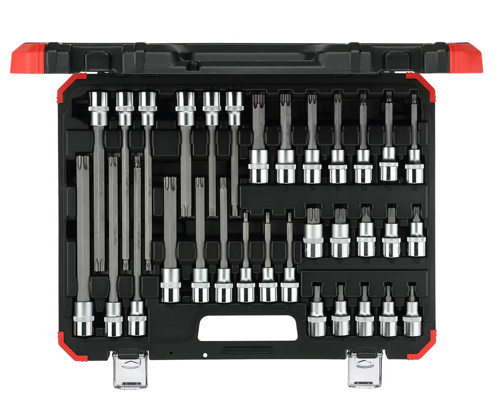 Gedore Set of 32 1/2 in Torx Screwdriver Bit Socket - GD 3301577 Gedore