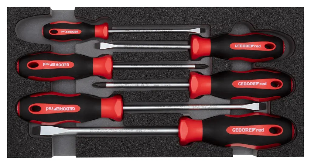 Gedore Set of 6 Screwdriver with 2/6 CT Module, PH and SL - GD 3301712 Gedore
