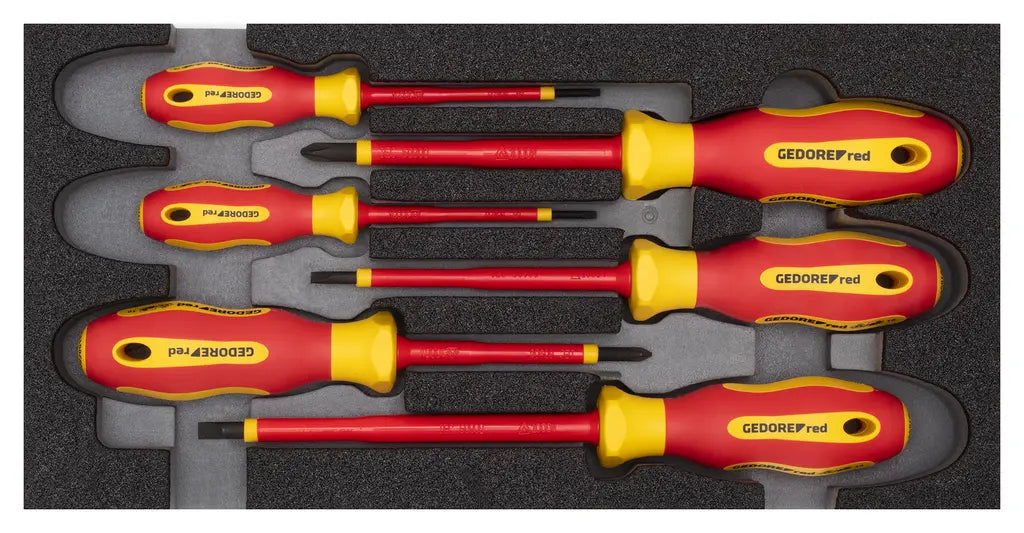 Gedore Set of 6 VDE Screwdriver with 2/6 CT Module - GD 3301715 Gedore