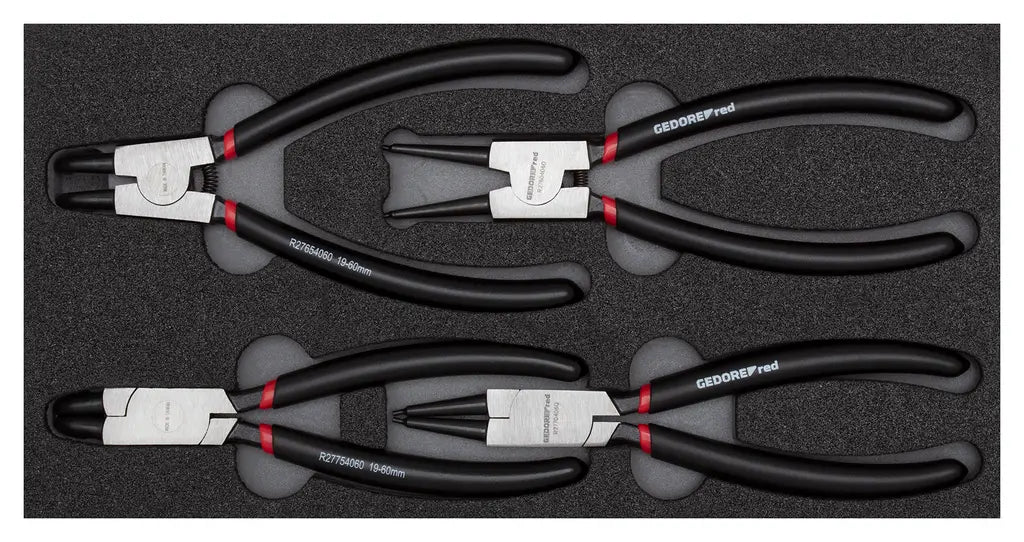 Gedore Set of 4 Circlip Plier with 2/6 CT Module - GD 3301716 Gedore