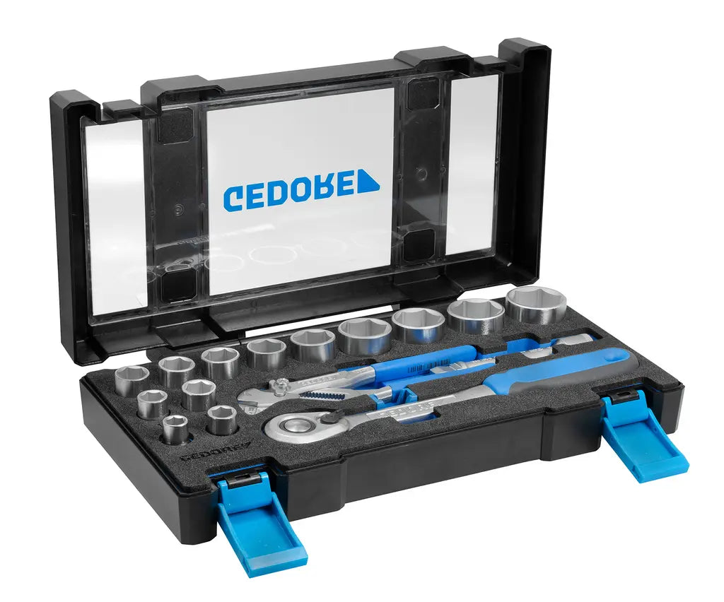 Gedore Set of 18 Socket Wrench with Plier Wrench - GD 3416321 Gedore