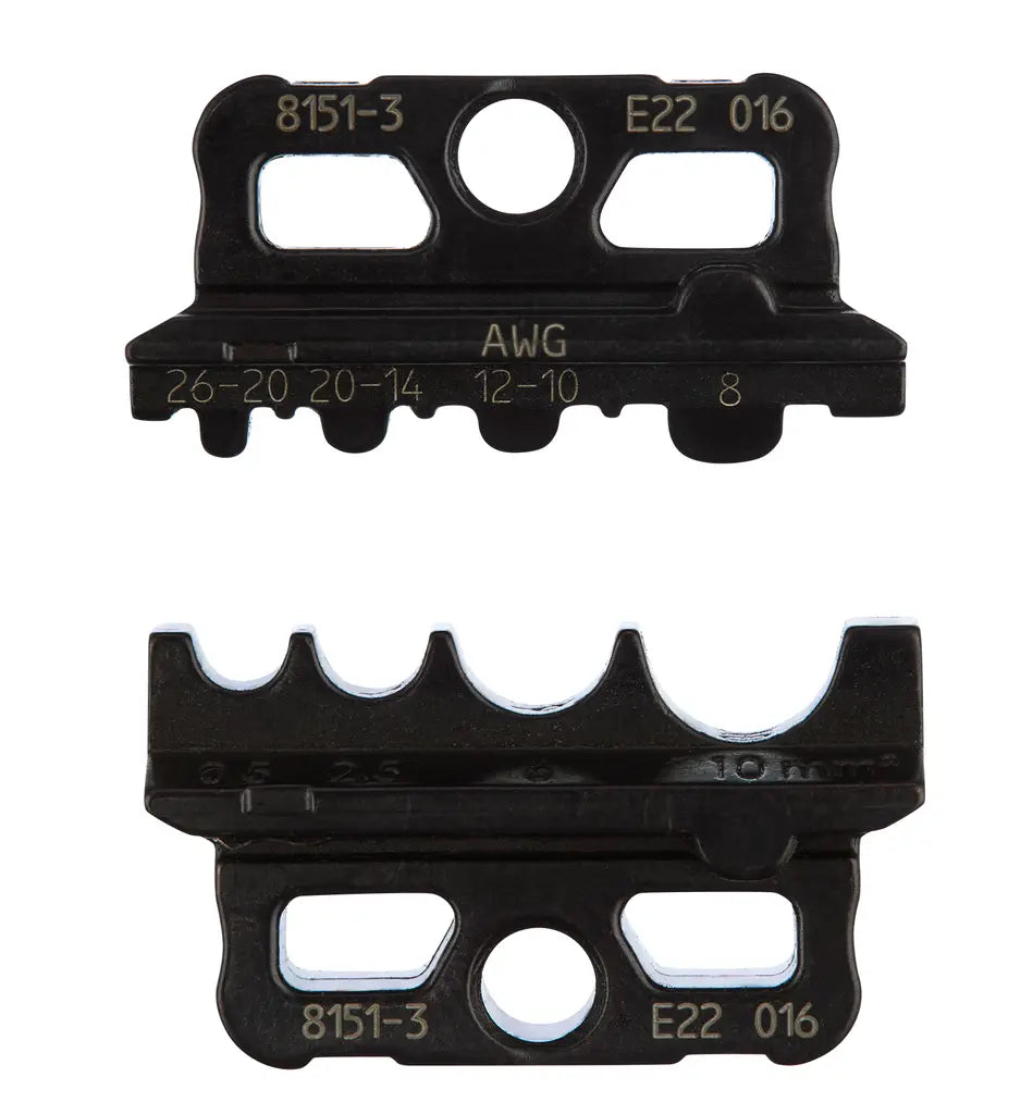 Gedore 8151-3 Crimp Insert Set for Non-Insulated Connectors - GD 3420612 Gedore