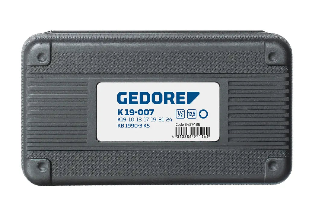Gedore Set of 7 1/2 in Hexagon Power Screwdriver, 10 - 24mm - GD 3437426 Gedore