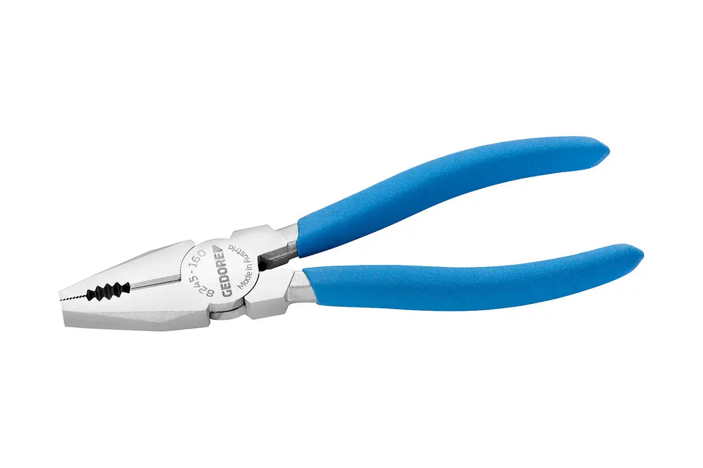Gedore Euro Model Chrome-Plated Dip-Insulated Combination Plier, 160mm - GD 3463168 Gedore