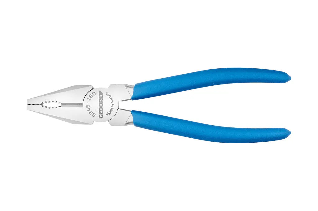 Gedore Euro Model Chrome-Plated Dip-Insulated Combination Plier, 180mm - GD 3463176 Gedore